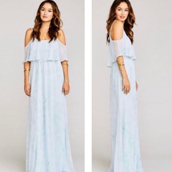 Show Me Your Mumu Caitlin Ruffle Maxi Dress Women's Size Small - Picture 1 of 8